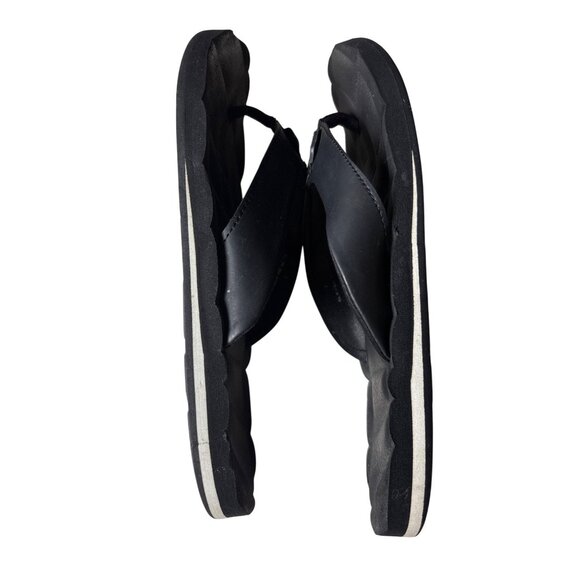 Zella Flip Flops Size 7 Black Lightweight Gym Sandals Comfort Slides Beach - Picture 8 of 9